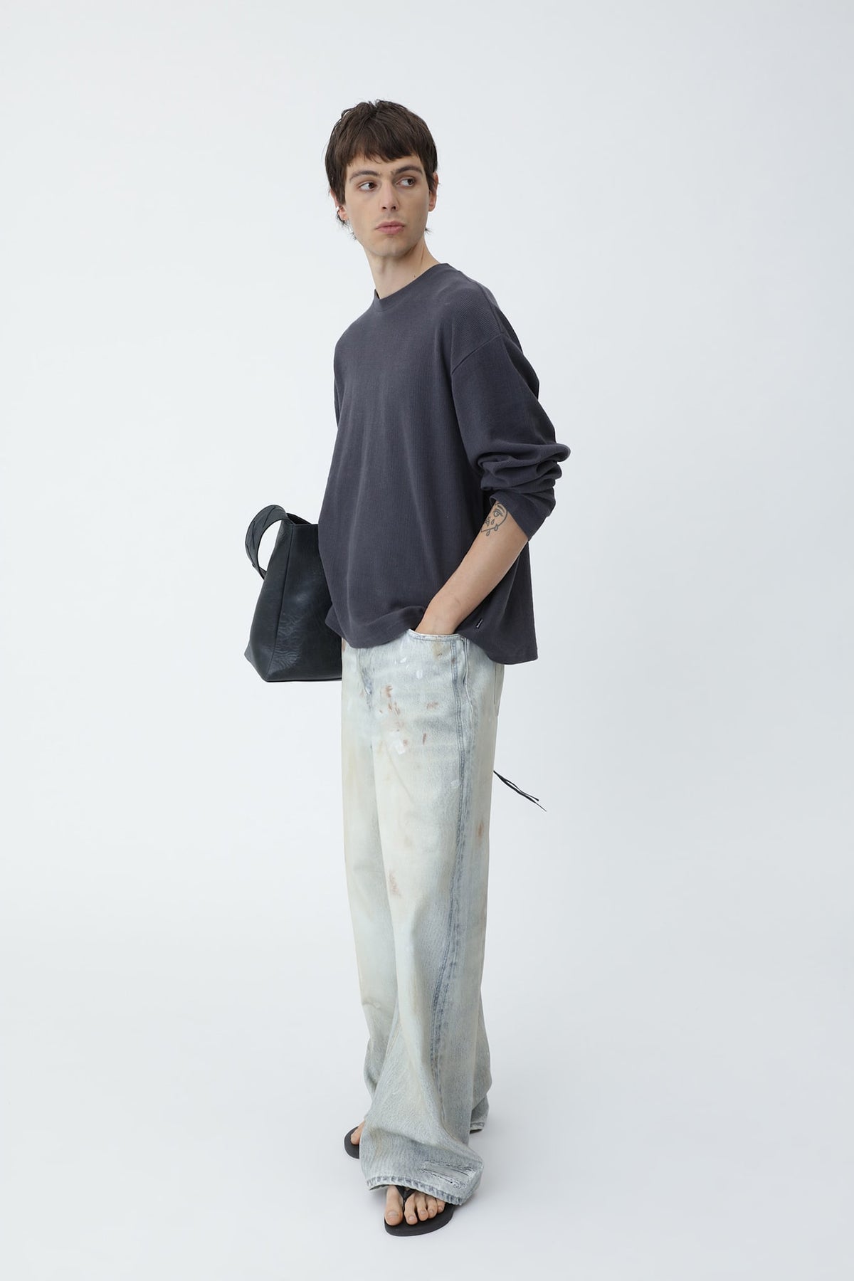 Lyon Printed Denim Jeans M
